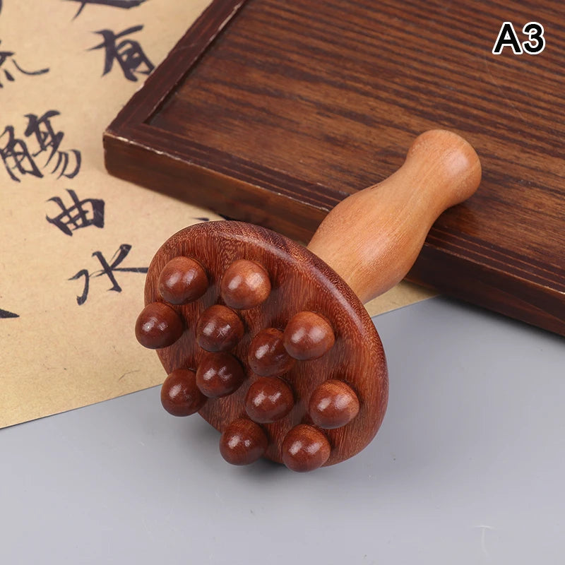 Latest Wood Handheld Massage Brush Wood Meridian Gua Sha Slimming Brush Massager Abdome Full Body Massage Comb Acupressure Brush - AliExpress