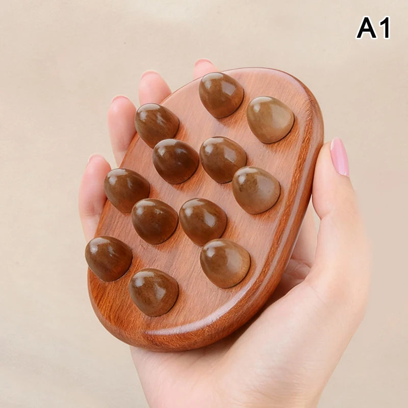 Latest Wood Handheld Massage Brush Wood Meridian Gua Sha Slimming Brush Massager Abdome Full Body Massage Comb Acupressure Brush - AliExpress