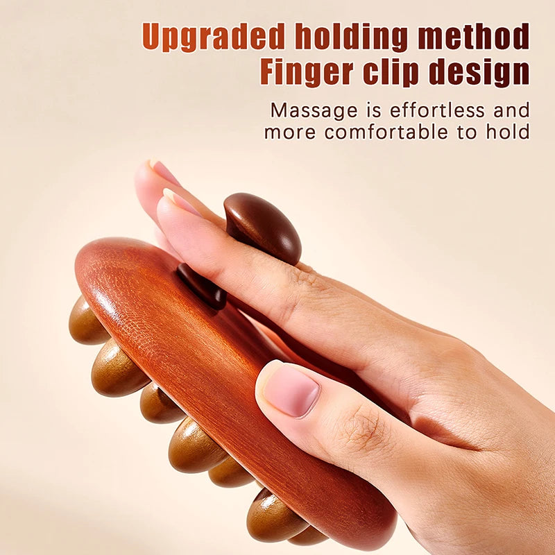 Latest Wood Handheld Massage Brush Wood Meridian Gua Sha Slimming Brush Massager Abdome Full Body Massage Comb Acupressure Brush - AliExpress