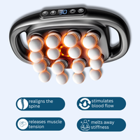 Massager in use on shoulder muscles