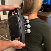 Massage gun intensity levels display